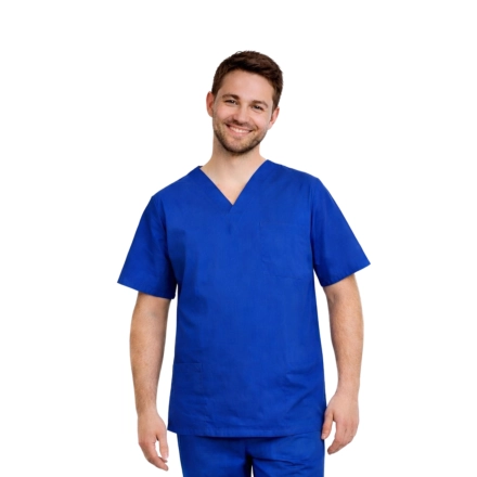 Bluza chirurgiczna męska chabrowa roz. M